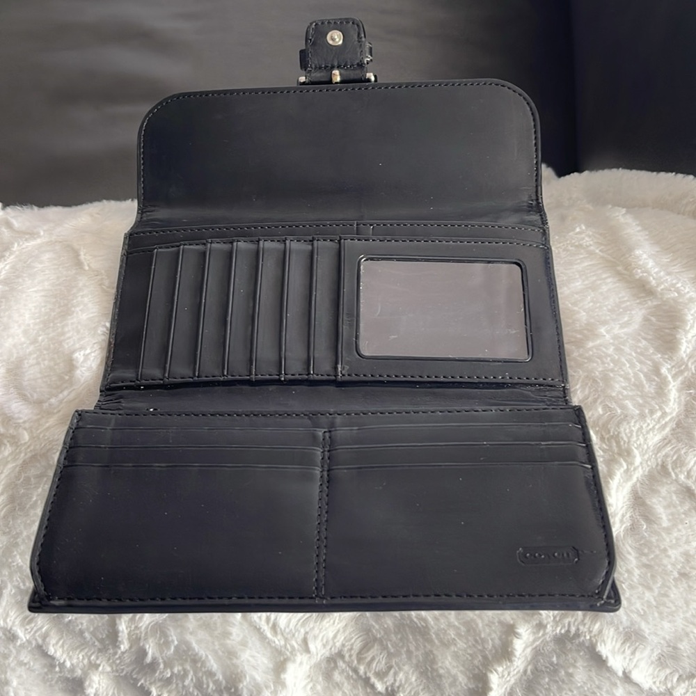 Coach Black and Brown Wallet Y2K Soho EUC - Picture 3 of 6